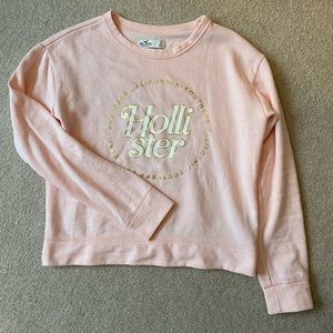 Hollister Pink Crew Neck Sweatshirt